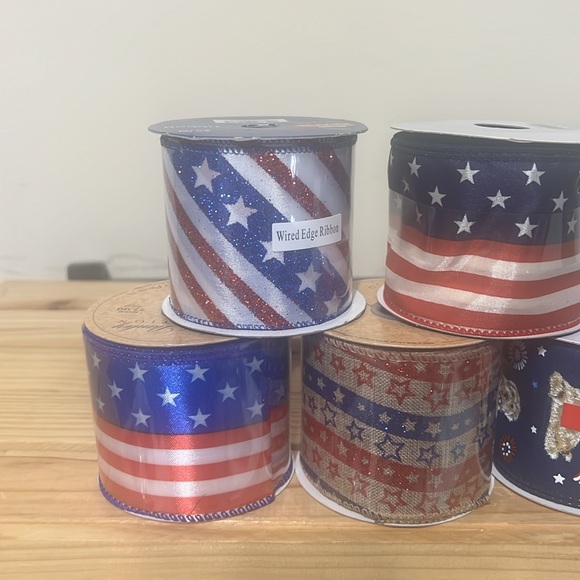New Patriotic wired ribbon - Picture 3 of 3